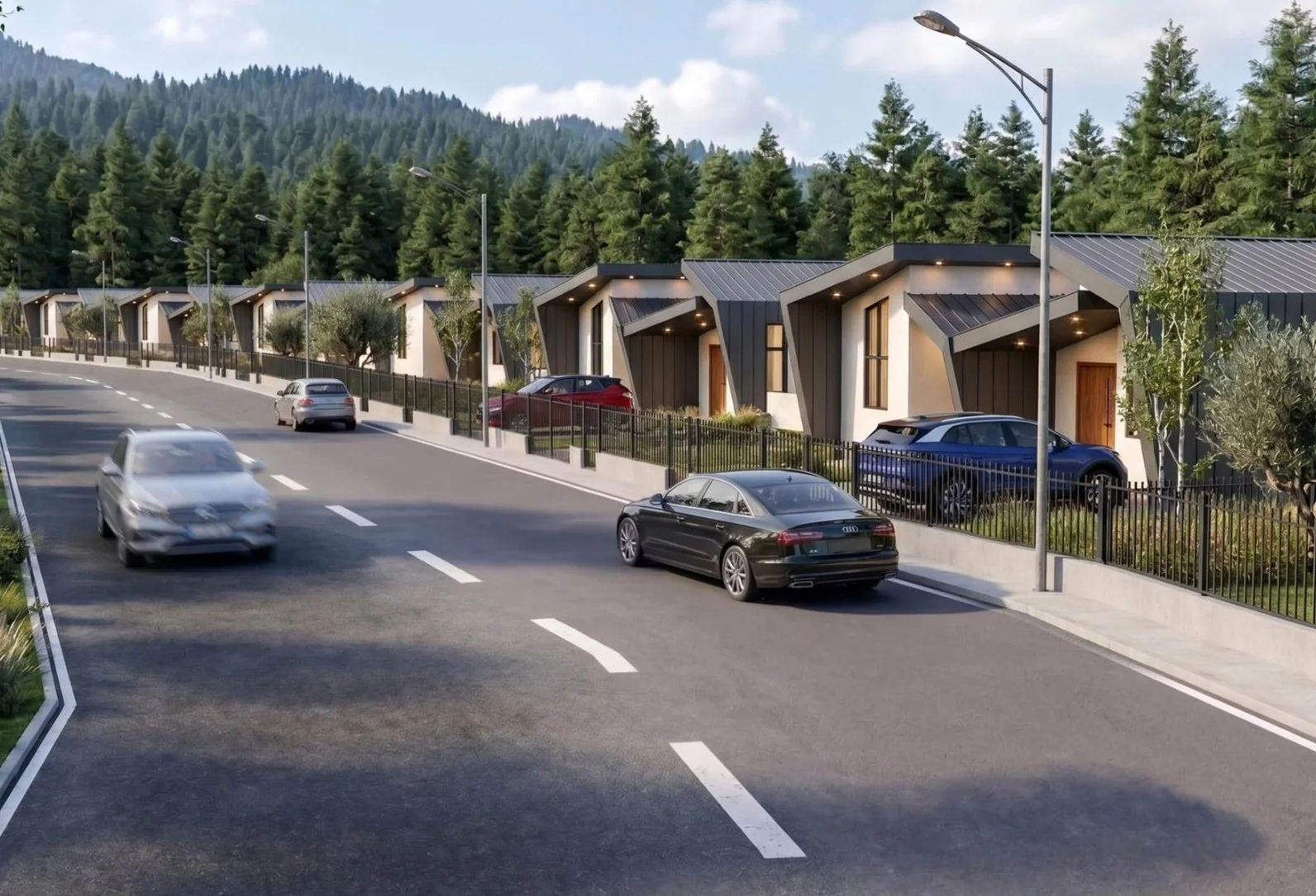 Naturköy Balıklıova villa giriş yolu